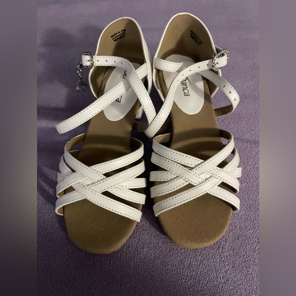 Kids 1 1/4" HEEL OPEN TOE BALLROOM SHOE